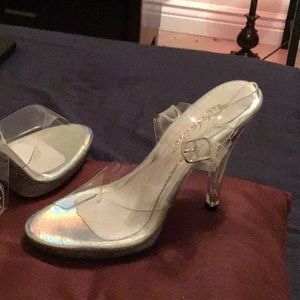 Clear heels sz 7